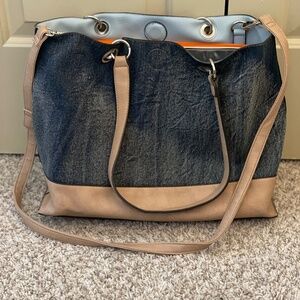 Denim tote bag